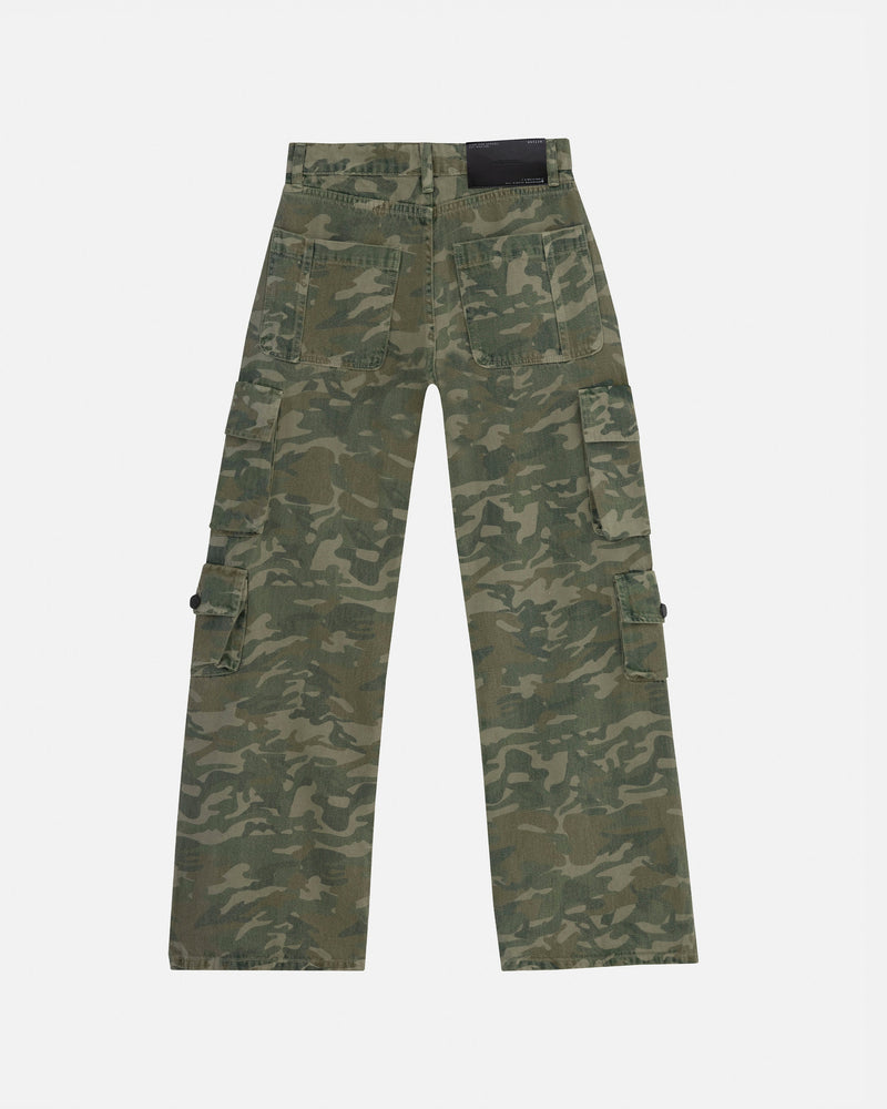 W Basics MultiPocket Cargo Jean Green Camo