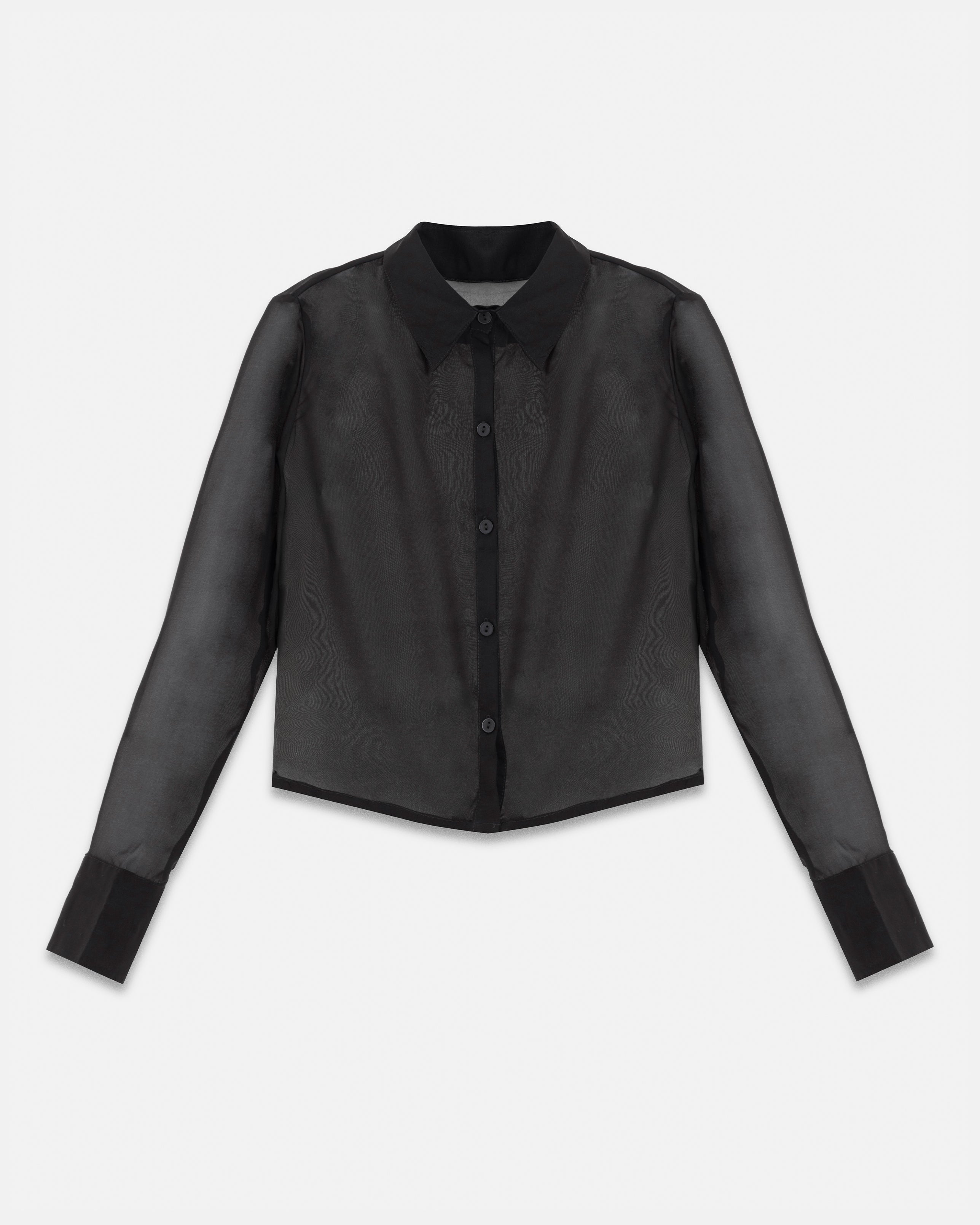 W Basics Transparent Shirt Black