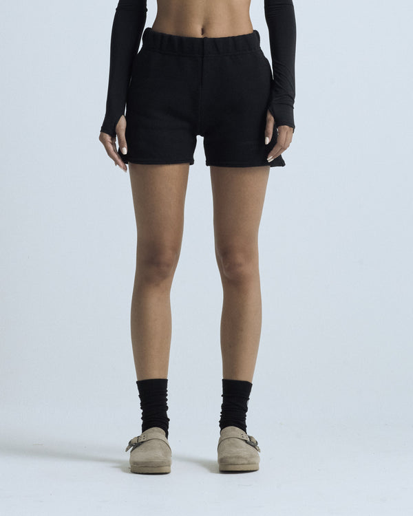 W Basics Undergold Design Studio Knit Short Black