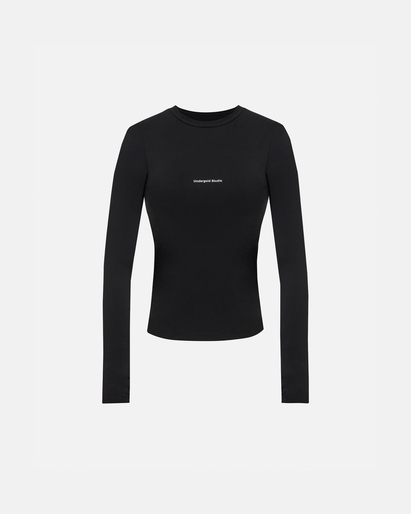 W Basics Undergold Studio Ultra Slim Long Sleeve Tee Black