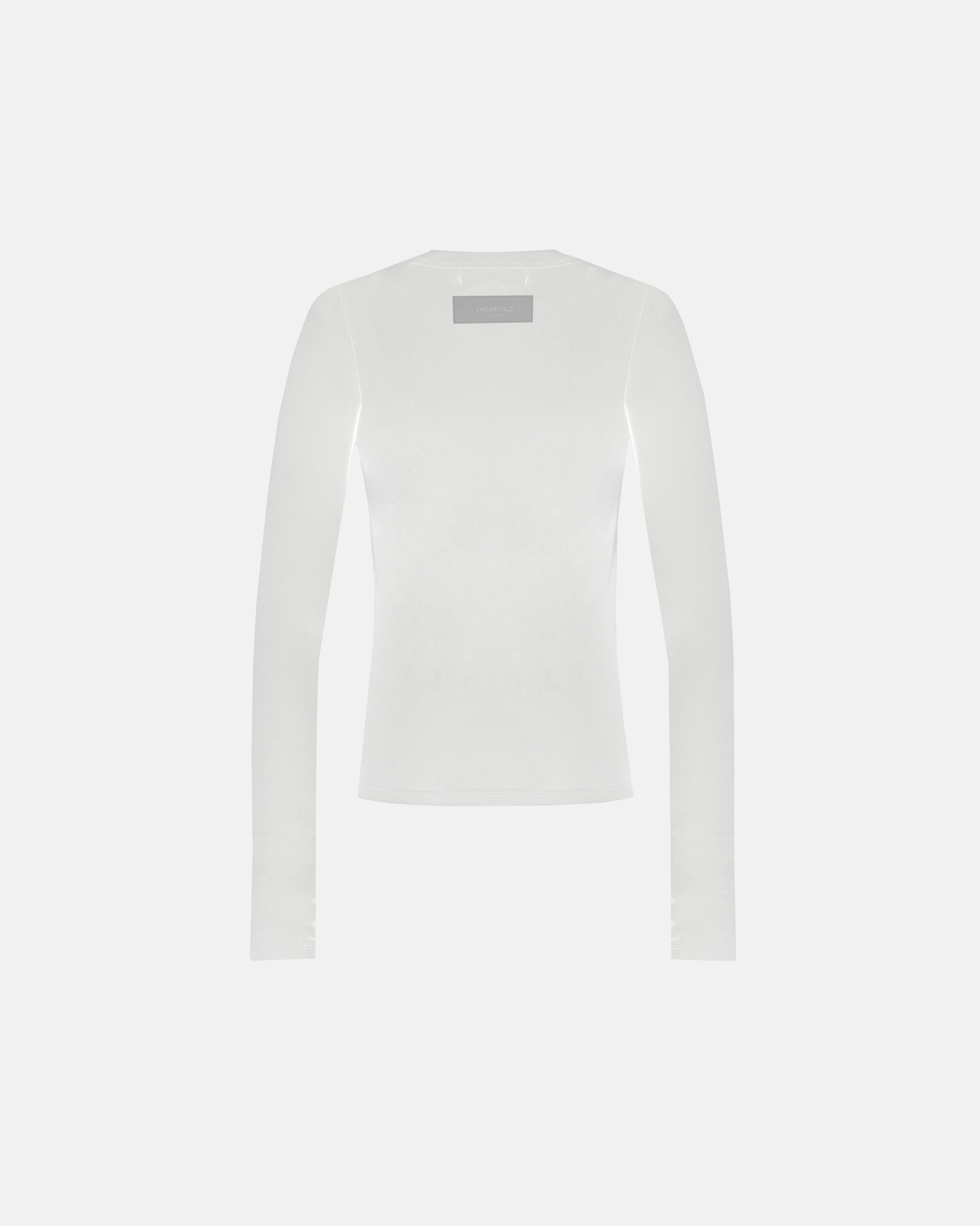 W Basics Undergold Studio Ultra Slim Long Sleeve Tee White