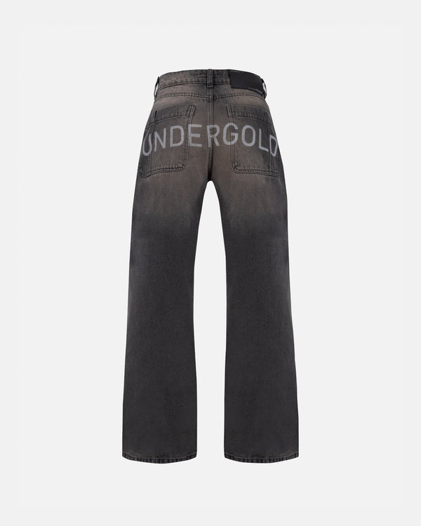 W Basics Undergold Wide Jean Dirty Black