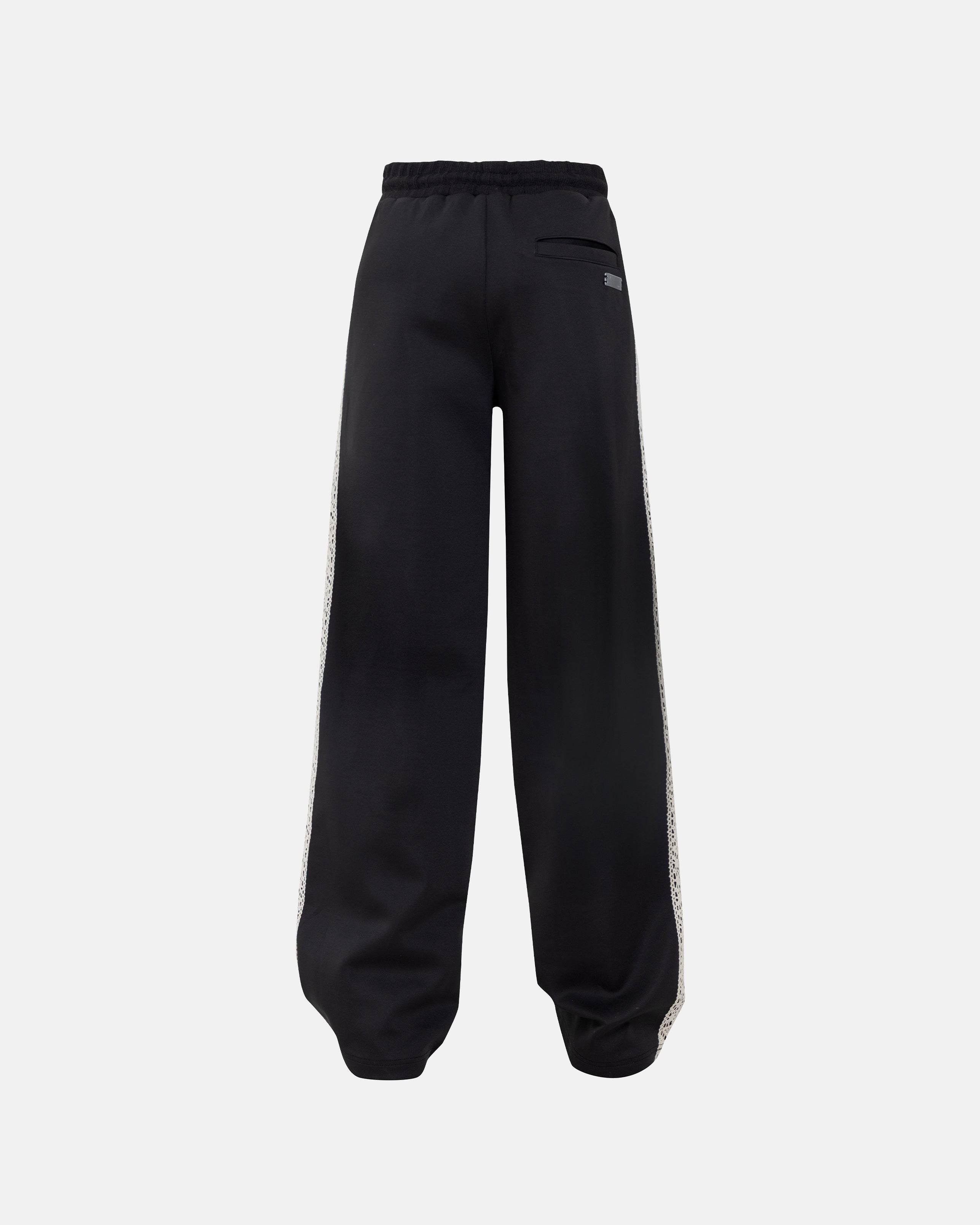 W Basics Undgld Lace-panel Track Pants Black