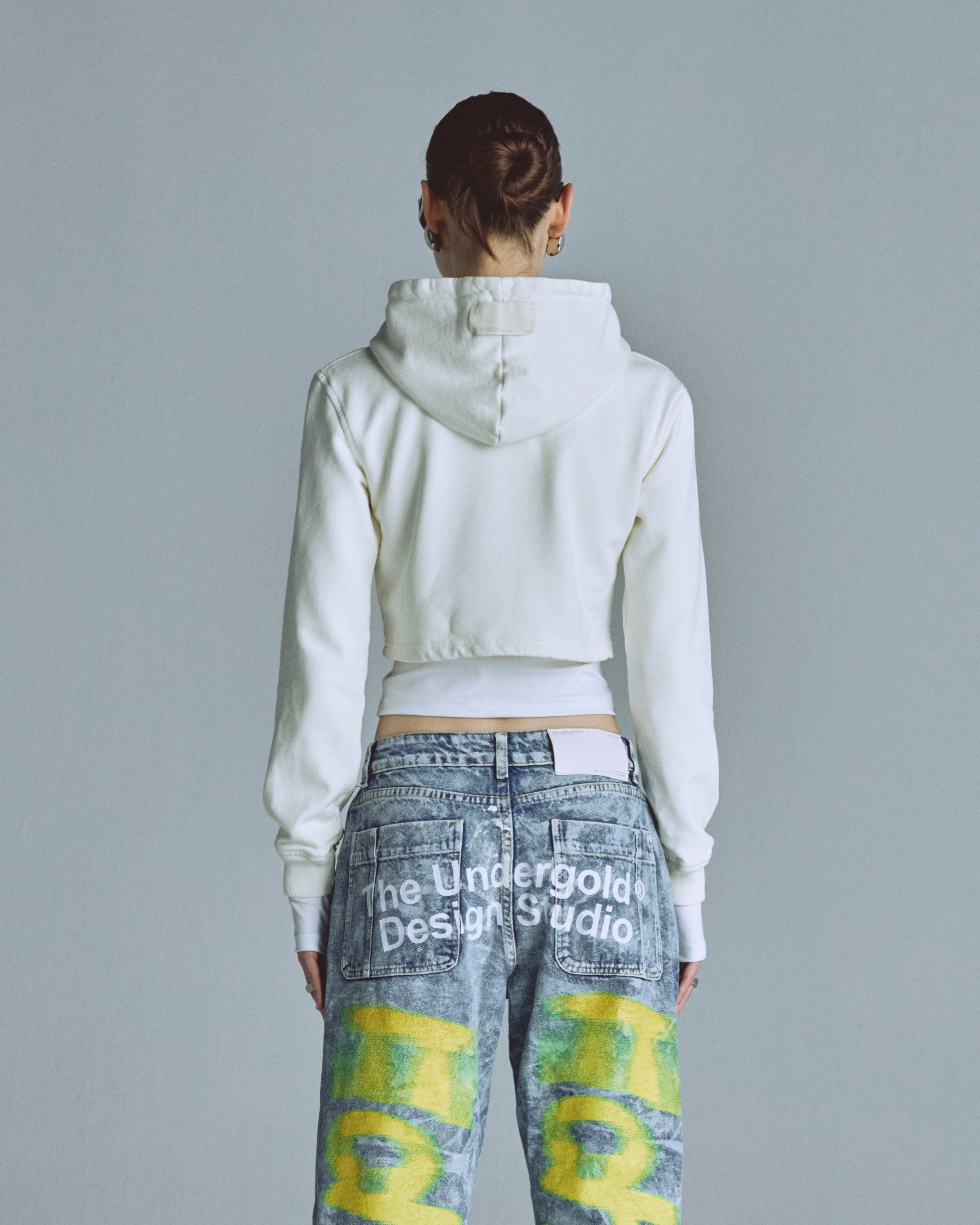 W Echoes Tremor Slim Fit Hoodie White