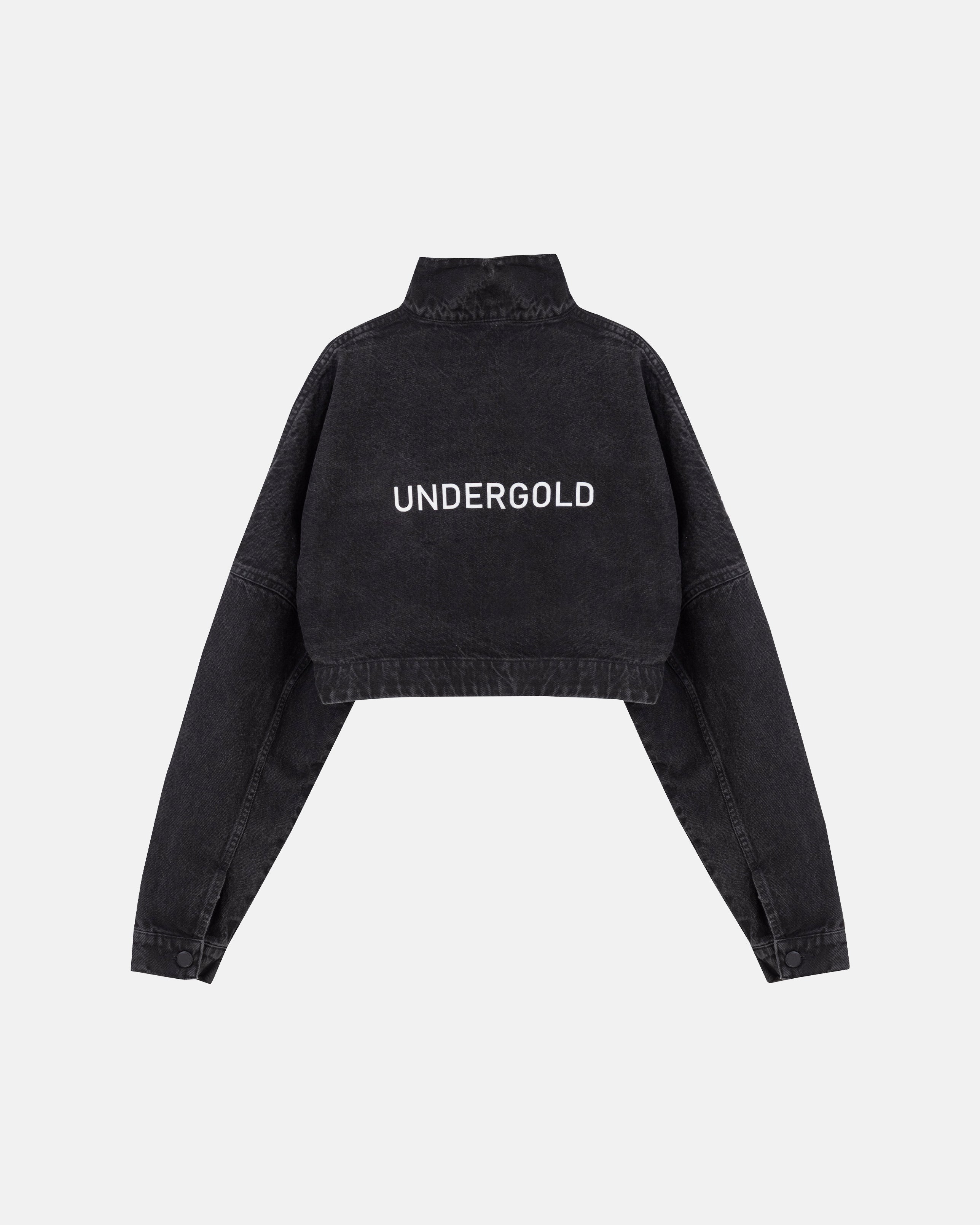 W Golden Heritage High Neck Jacket Black