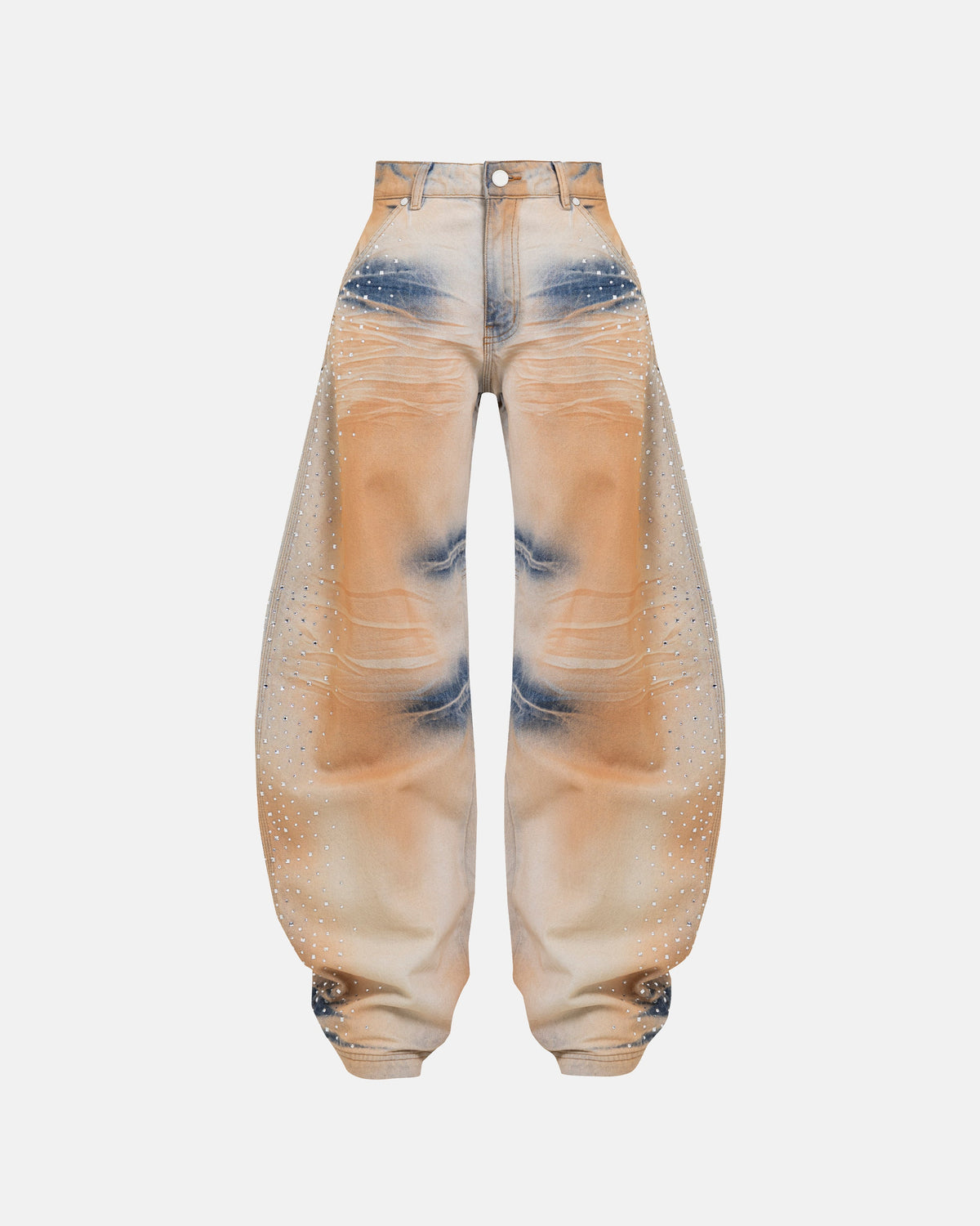 W Golden Heritage Pearled Barrel Jeans Oasis Blue