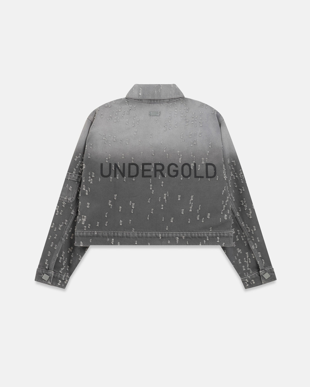 W Holy State UNDRGLD Ripped Jacket Washed Gray