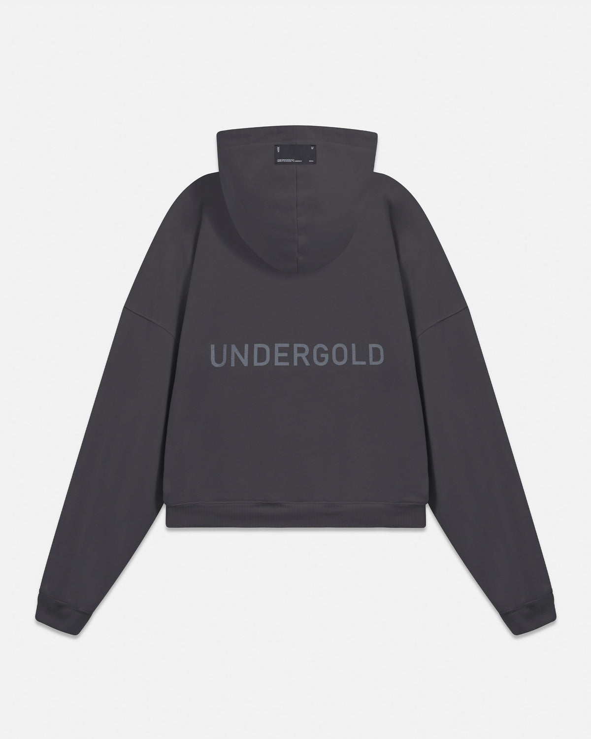 W Line Basic Boxy Fit Hoodie Dark Gray