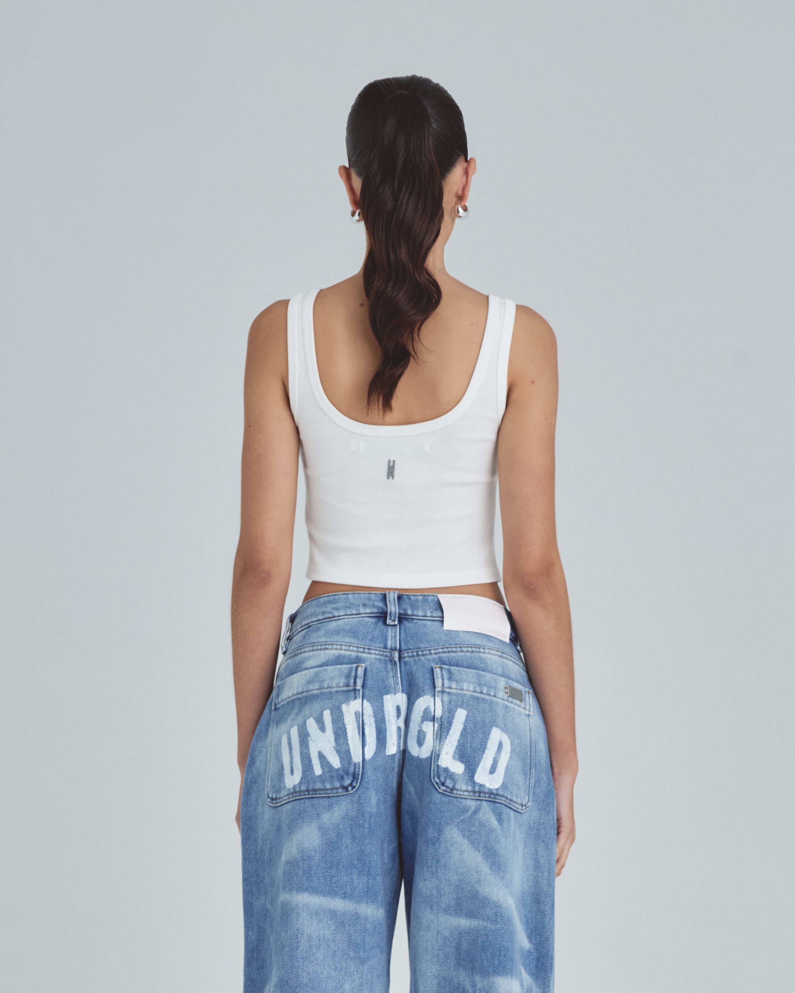 W Line Basic Tank Top White