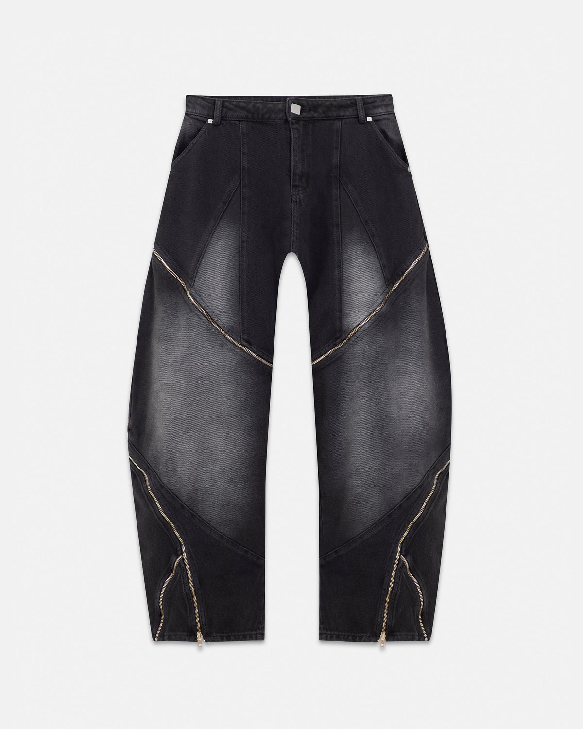 W Pilgrimage Undergold Department Barrel Jean Washed Black