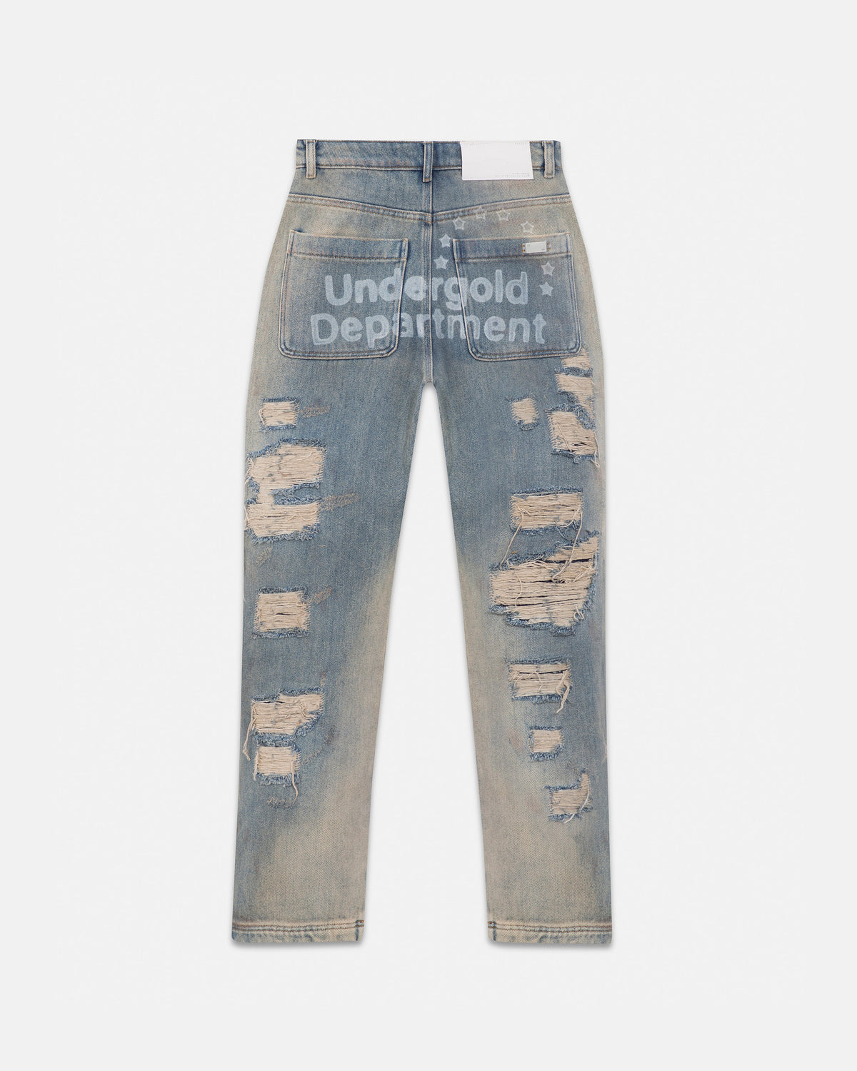 W Pilgrimage Undergold Department Ripped Boyfriend Jean Dirty Blue