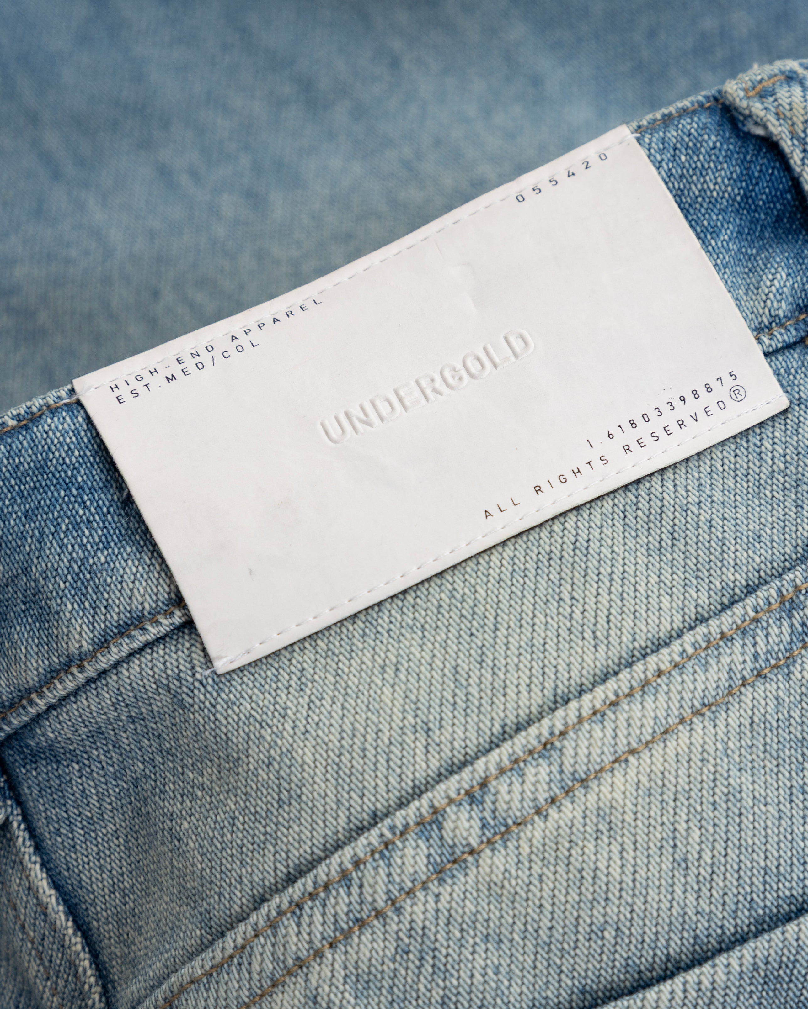 W Spring UNDRGLD Frayed Wide Jeans Blue