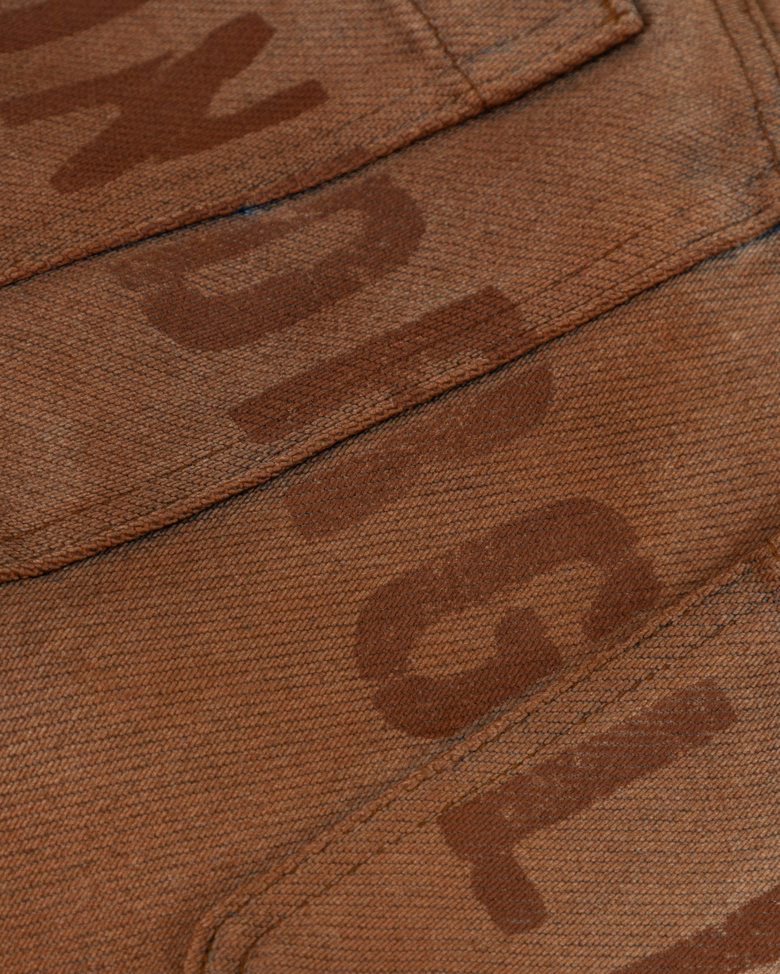 W Spring UNDRGLD Low Rise Zip Up Wide Jeans Brown