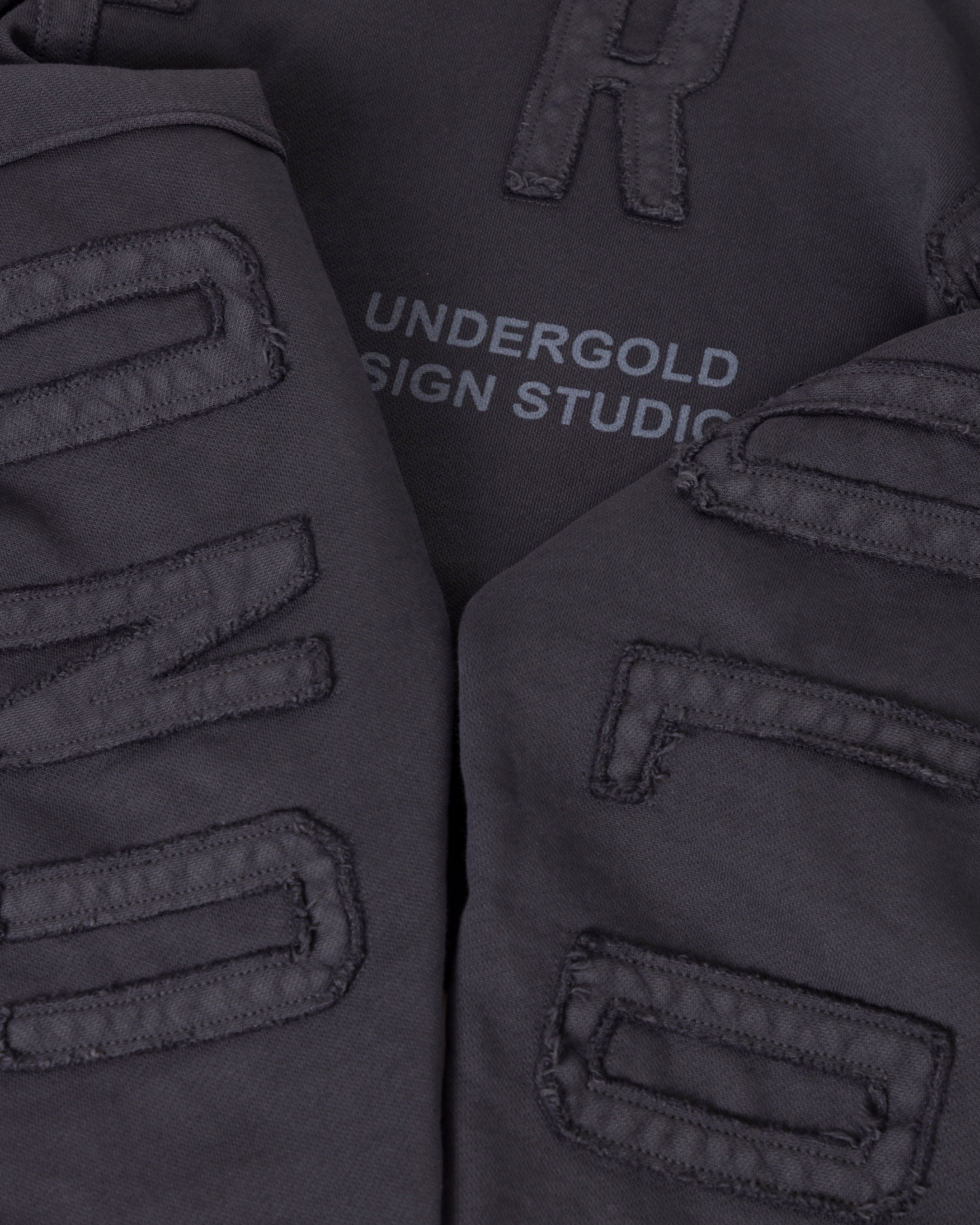 W Stardust Basic Cropped Hoodie Vintage Gray