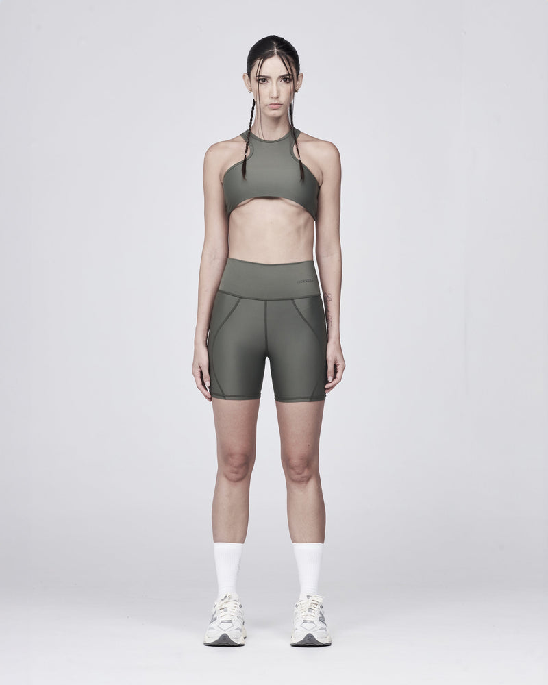 W Basics Biker Military Green