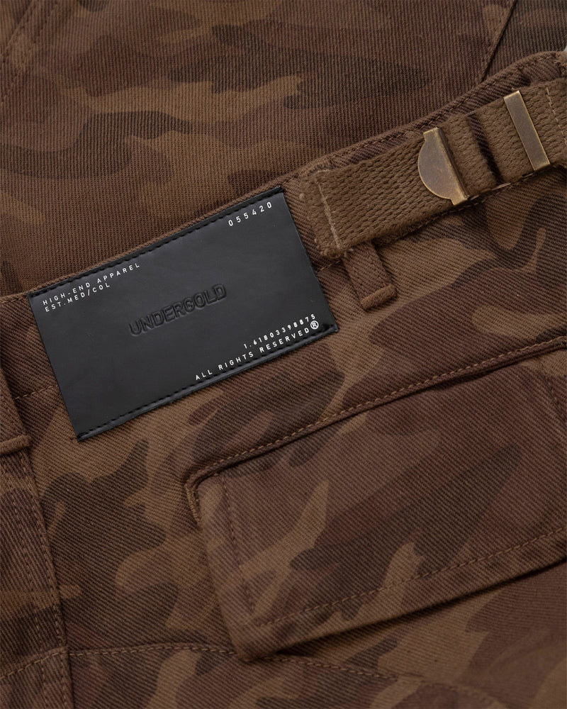 Basics Camo Flare Jean Brown Camo