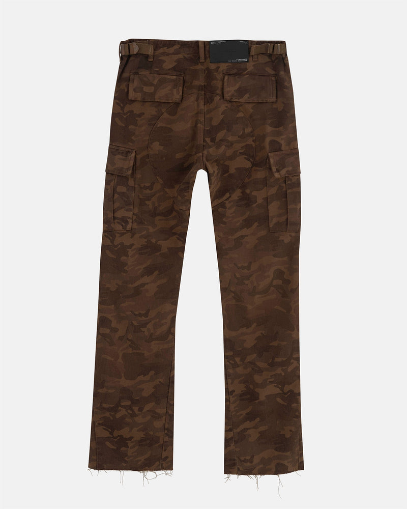 Basics Camo Flare Jean Brown Camo