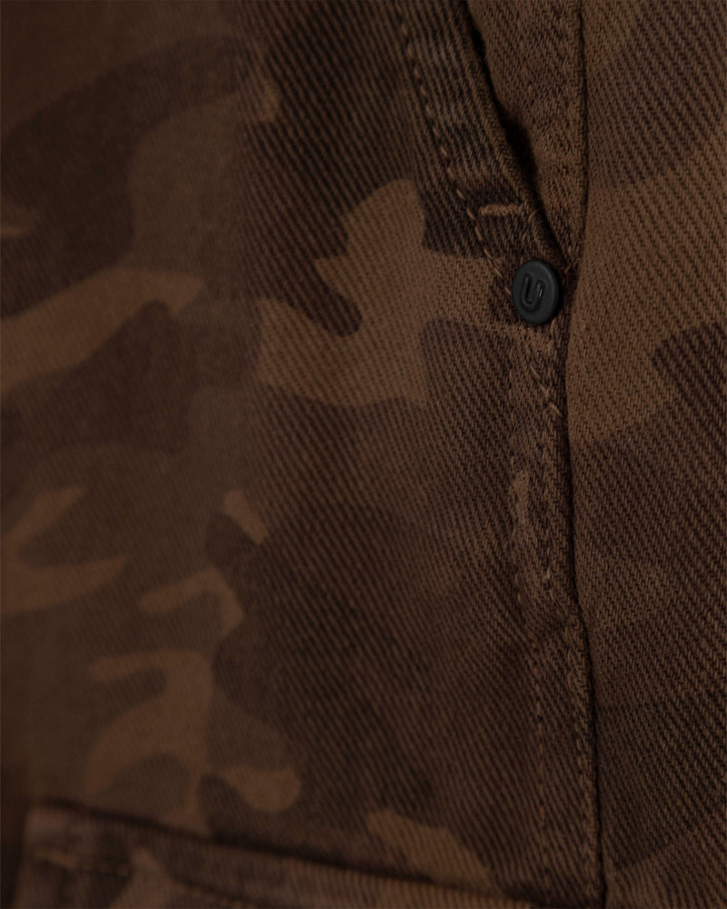 Basics Camo Flare Jean Brown Camo