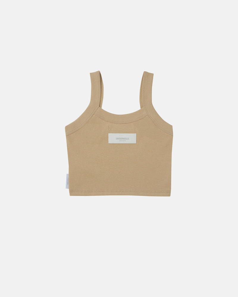 Basics Cropped Tank Top Bone