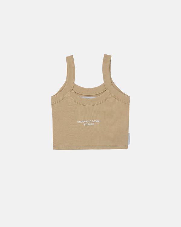 Basics Cropped Tank Top Bone