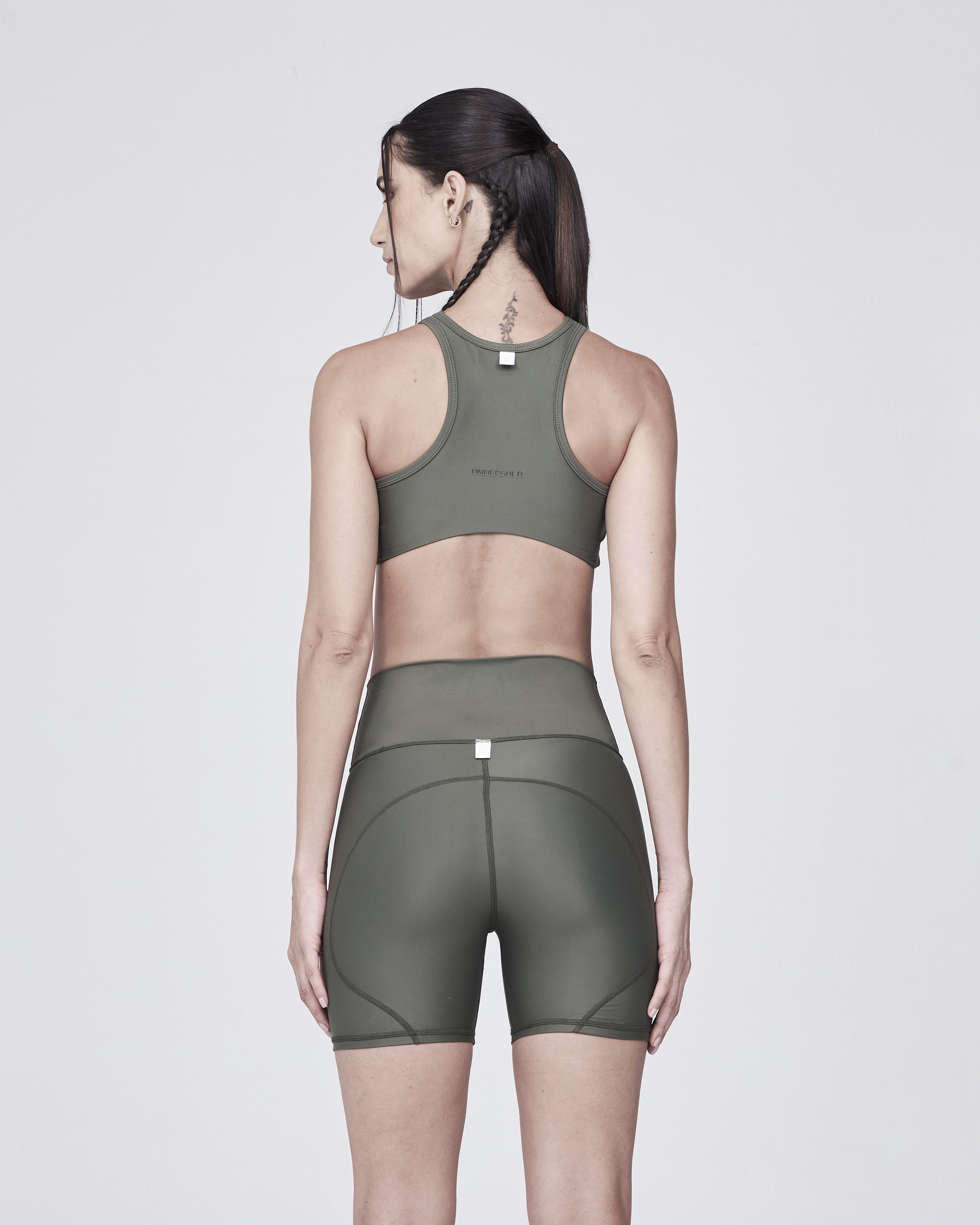 W Basics Halter Top Military Green