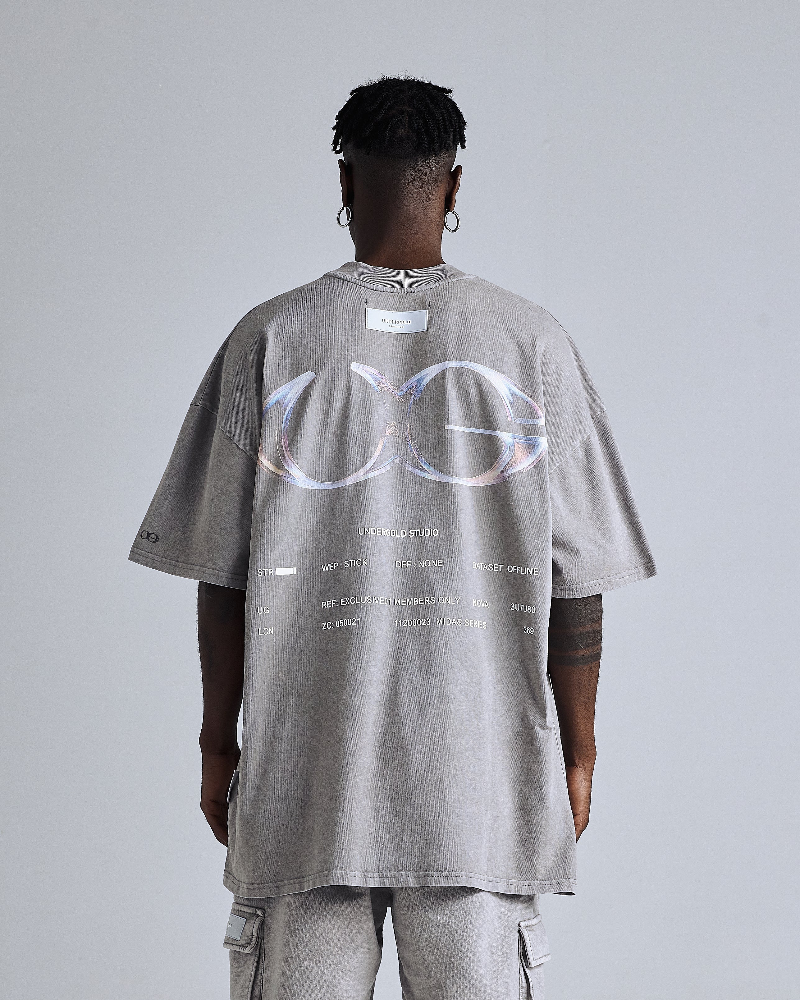 Nova Monogram Exclusive T-shirt Vintage Light Gray