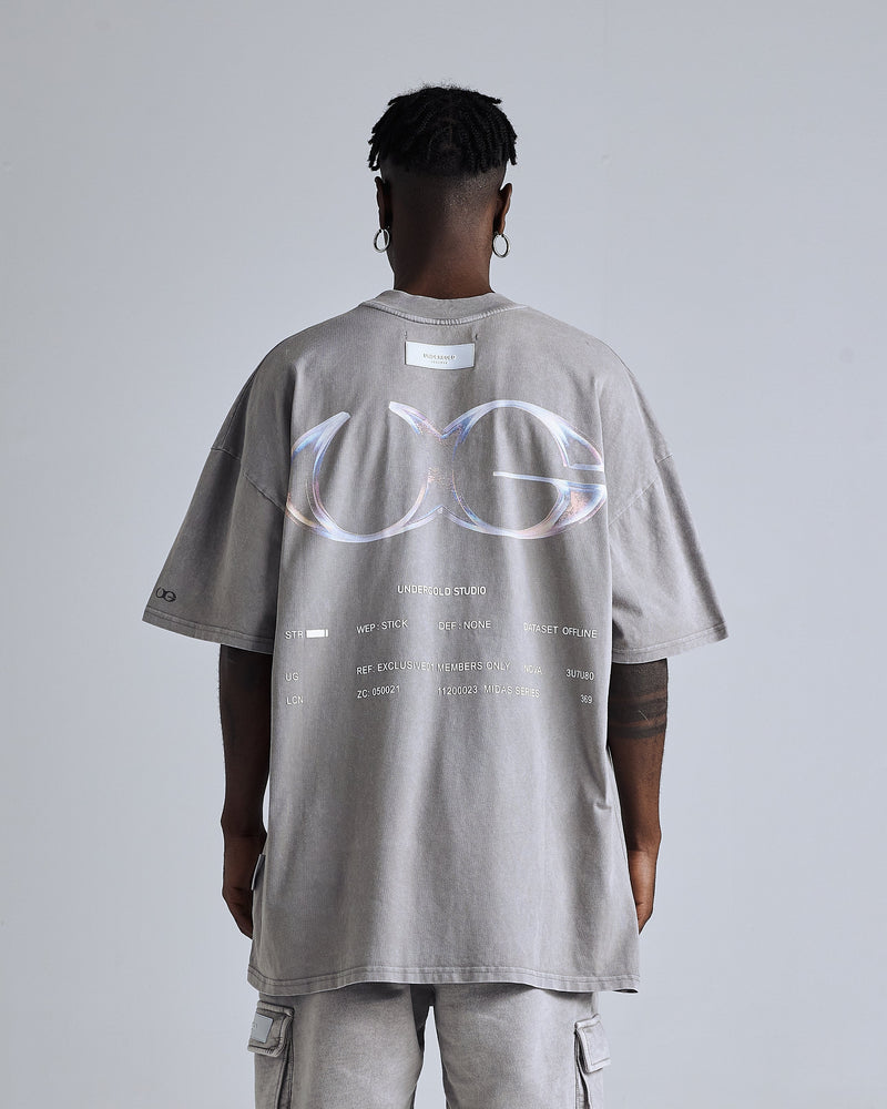 Nova Monogram Exclusive T-shirt Vintage Light Gray